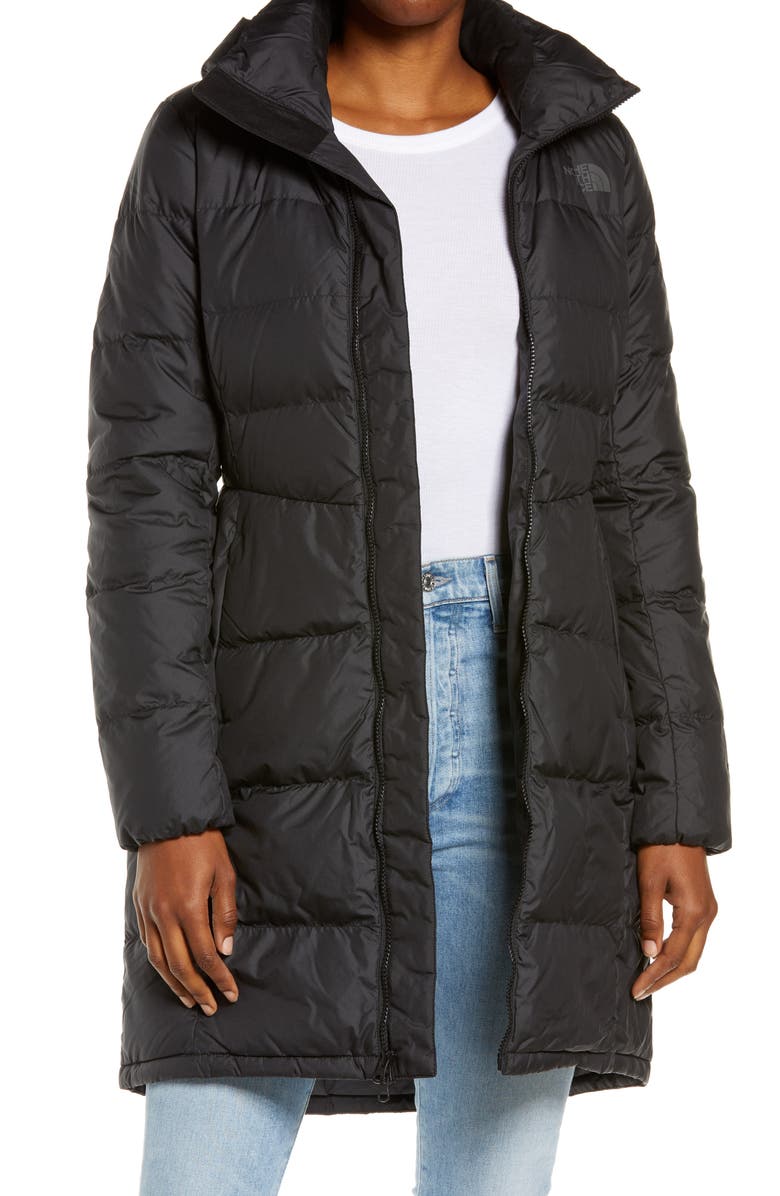 North Face Metropolis Hooded Parka, Water Repellent, 550 Fill, Medium, Summit Navy