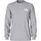 The North Face Men's TNF Sleeve Hit Long-Sleeve T-Shirt Gray Size Medium