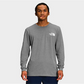 The North Face Men's TNF Sleeve Hit Long-Sleeve T-Shirt Gray Size Medium