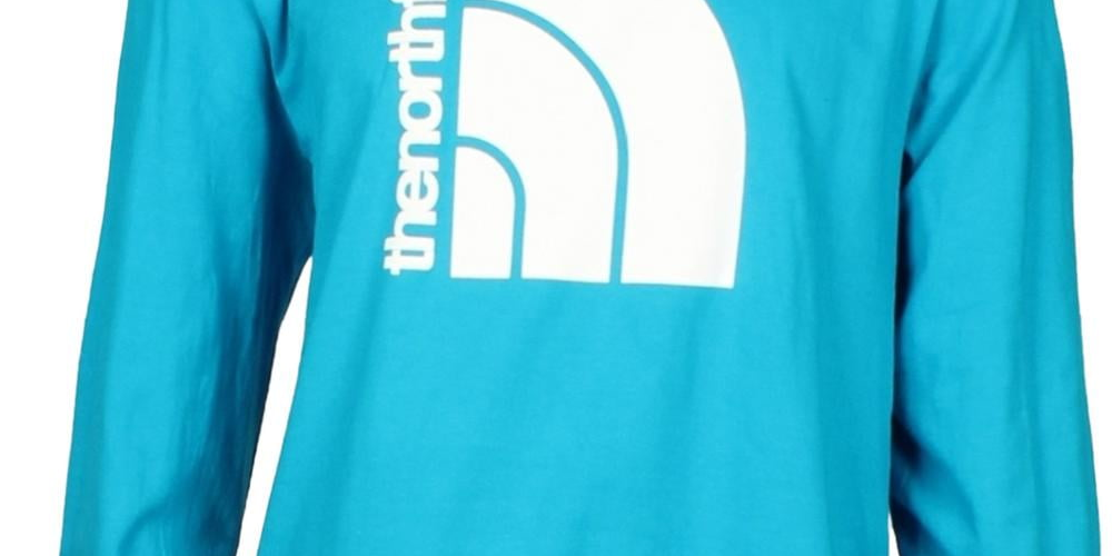 The North Face Men's Cotton Crewneck Graphic T-Shirt Blue Size Large