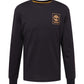Timberland Men's Long Sleeve Chest Stack Logo Tee Black Size X-Large