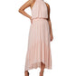 Laundry By Shelli Segal Women's Halter Neck Midi Dress Orange