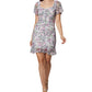 BCBGeneration Women's Ruched Mesh Mini Dress Pink Size 8