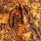 BCBGeneration Women's Printed Wrap Swim Cover Up Shorts Swimsuit Yellow Size Small