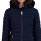 Nautica Women's Hooded Packable Puffer Coat Blue Size Large