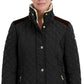 Laundry By Shelli Segal Women's Faux Fur Lined Hooded Quilted Coat Black Size Small