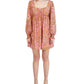BCBGeneration Women's Paisley Print Babydoll Dress Pink Size 4