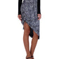 BCBGMAXAZRIA Women's Asymmetric Leopard Print Skirt Black Size 4