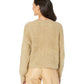 BCBGeneration Women's Fuzzy Pullover Crewneck Sweater Brown Size 12