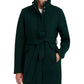 Laundry By Shelli Segal Women's Single Breasted Belted Walker Coat Black Size Small