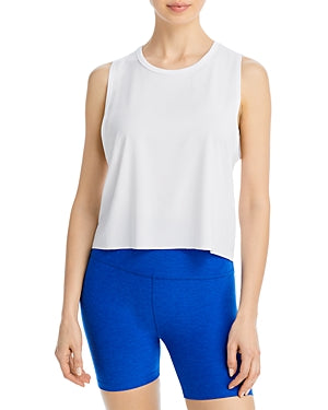 Aqua Athletic Mesh Sleeveless Sleeveless Top