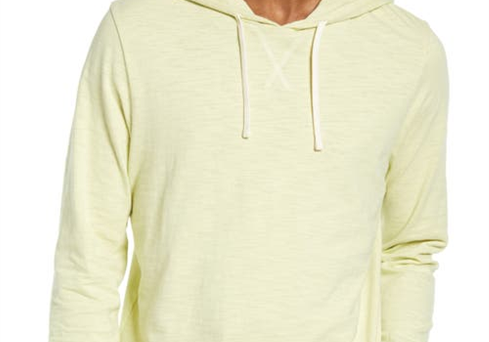 Vince Regular Fit Slub Hoodie - Cactus Bloom Color Size XX-Large