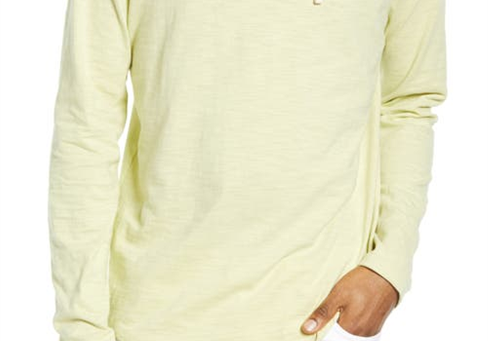Vince Regular Fit Slub Hoodie - Cactus Bloom Color Size XX-Large