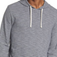 Vince Slub Stripe Cotton Hoodie - Coastal/Morning Blue - Size XL