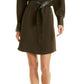 Vince Camuto Women's Split Neck Dress Black Size Large