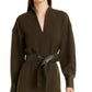 Vince Camuto Women's Split Neck Dress Black Size Large