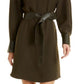 Vince Camuto Women's Split Neck Dress Black Size Large