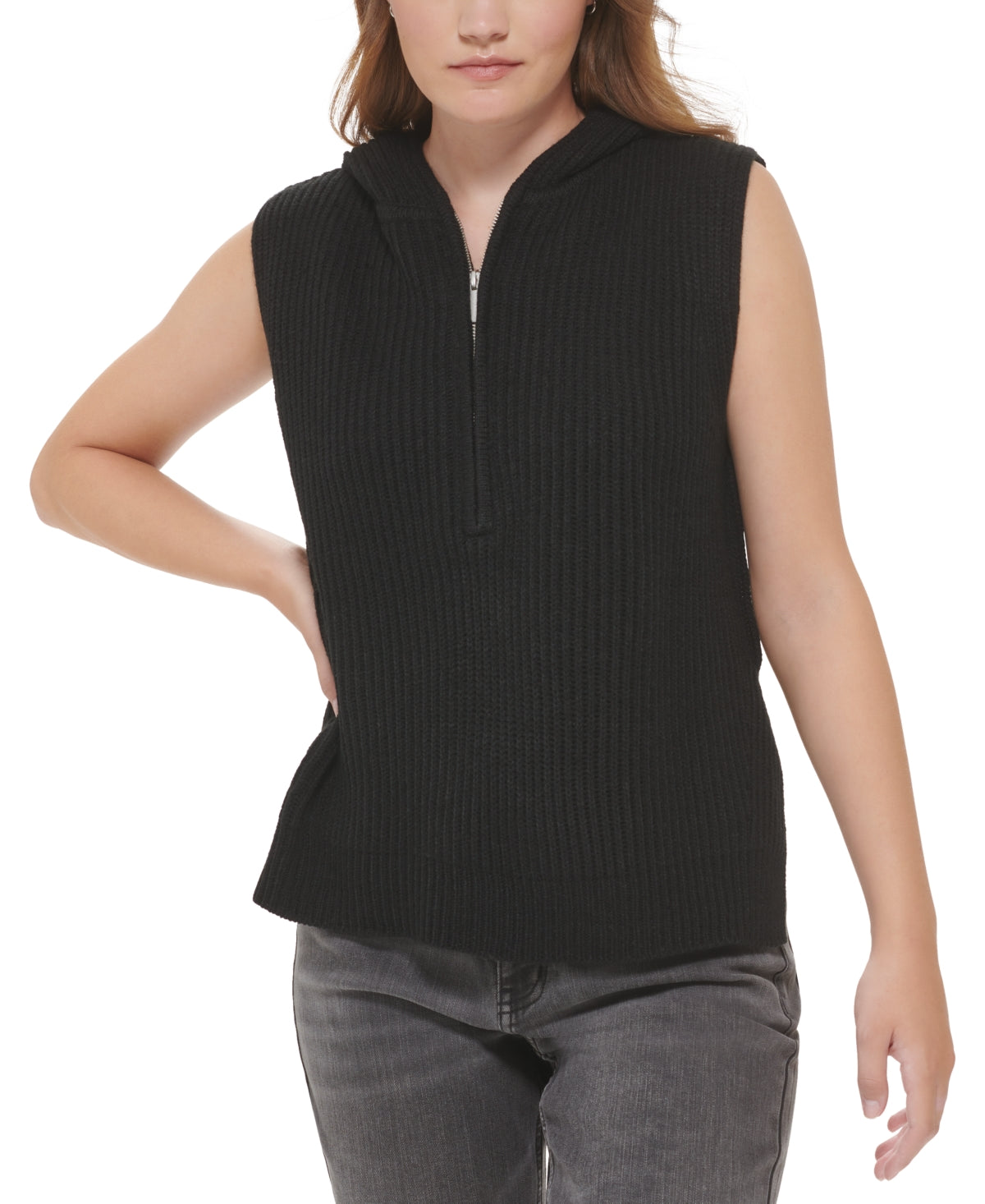 calvin-klein-jeans-womens-ribbed-sleeveless-top-black-size-x-small