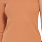 Calvin Klein Women's One Shoulder Turtleneck Top Brown Size Small