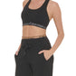 Calvin Klein Women's Logo Elastic Sweatpant Jogger Black Size X-Large
