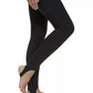 केल्विन क्लेन महिलाओं की सुपर हाई वेस्ट फुल लेंथ स्टिरप लेगिंग्स, काला, साइज़ लार्ज