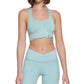 Calvin Klein Women's Impact Racerback Sports Bra Green Size S