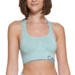 Calvin Klein Women's Impact Racerback Sports Bra Green Size S