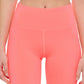 Calvin Klein Women's High Waist Side Pocket Bike Shorts Orange Size Large