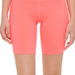 Calvin Klein Women's High Waist Side Pocket Bike Shorts Orange Size Large