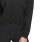 Calvin Klein Women's Crossover Hem Pullover Black Size X-Small