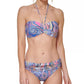Tommy Hilfiger Women's Fold Over Bikini Bottoms Swimsuit Blue Size Large