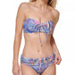 Tommy Hilfiger Women's Fold Over Bikini Bottoms Swimsuit Blue Size Large