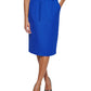 Calvin Klein Women's Tie Belt Pencil Skirt Blue Size 10Petite