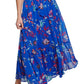 Calvin Klein Women's Tiered Belted Dress Blue Size 12