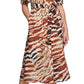 Calvin Klein Women's Animal Print Puff Sleeve Midi Shirtdress Assorted Size 6