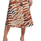 Calvin Klein Women's Animal Print Puff Sleeve Midi Shirtdress Assorted Size 6