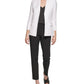 Calvin Klein Women's Open Front Linen Jacket White Size 6