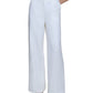 Calvin Klein Women's High Rise Wide Leg Pants White Size 8 Petite