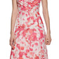 Calvin Klein Women's Floral Strappy Back Gown Pink Size 6