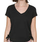 Calvin Klein Women's Ruched Top Black Size Large