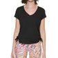 Calvin Klein Women's Ruched Top Black Size Large