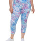 Calvin Klein Women's Printed High Waist 7/8 Leggings Purple Size 1X
