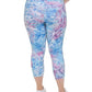 Calvin Klein Women's Printed High Waist 7/8 Leggings Purple Size 1X