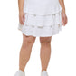 Calvin Klein Women's Performance Plus Ruffled Skort White Size 3X