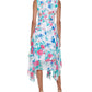 Calvin Klein Women's Floral Print Midi Dress Pink Size 4