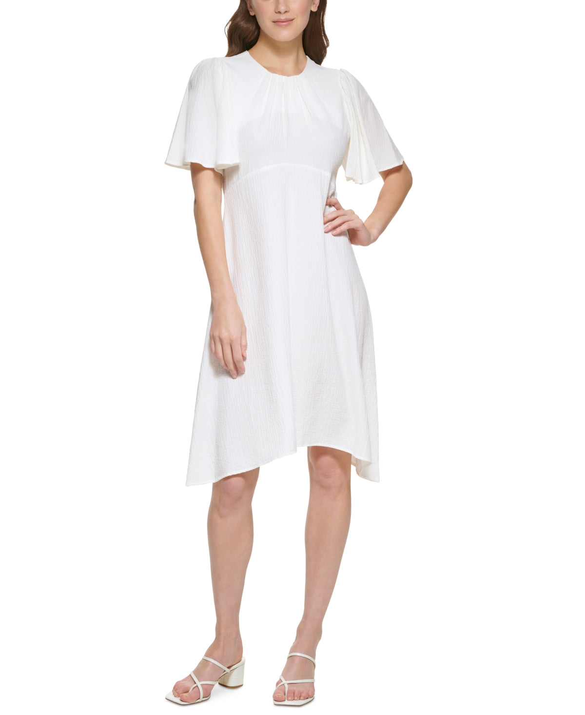 calvin-klein-womens-mid-sleeve-dress-white-size-10