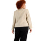 Calvin Klein Women's Open Front Blazer Yellow Size 16W