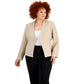 Calvin Klein Women's Open Front Blazer Yellow Size 16W