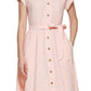 Calvin Klein Women's Belted Gingham Shirtdress Orange Size 16