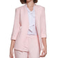 Calvin Klein Women's 3/4-Sleeve Open Front Blazer Pink Size 2Petite